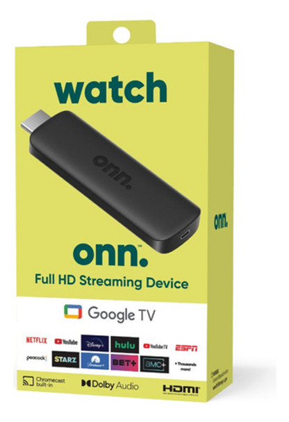 Watch Onn Google Tv Full Hd Streaming Control Remotode Voz 0