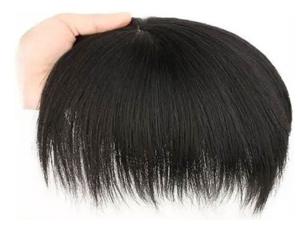 Protese Capilar Masculina Orgânica Natural De Cabelo Liso 0