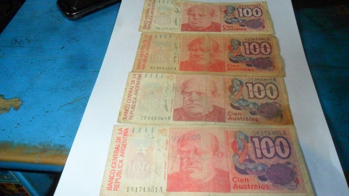 Billete Argentina 100 Australes 0