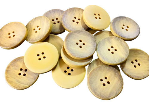18 Botones Plásticos De 2,7 De Diámetro 0