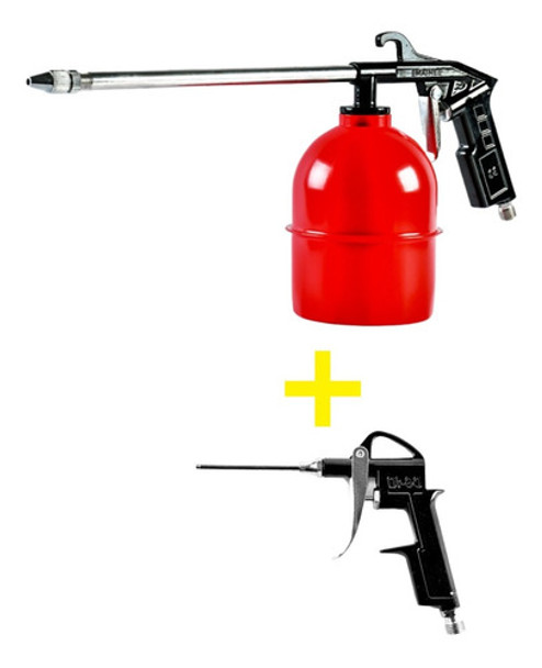 Pistola Rociadora 600cc + Pistola Carburista Combo Maine 0
