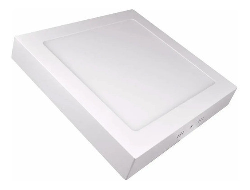 Plafon Led Cuadrado Para Aplicar Baw Luz Calida 3000k 12w 0