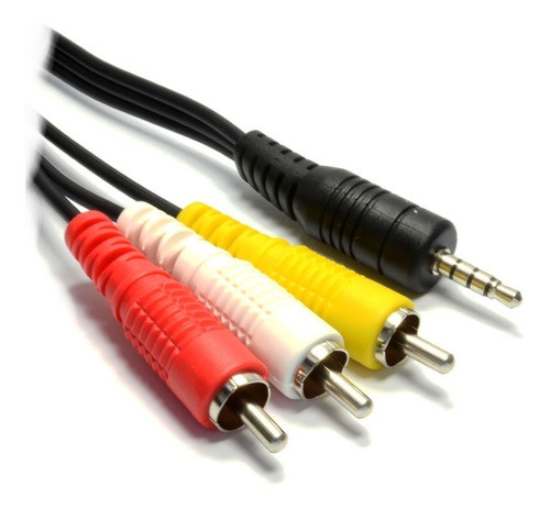Cable Auxiliar De Video Plug 3.5 A 3 Rca Deco Decodificador 0