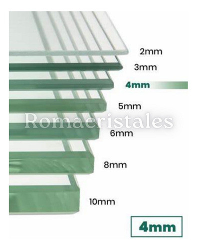 Vidrio 4mm Float Incoloro M2. Corte A Medida 0