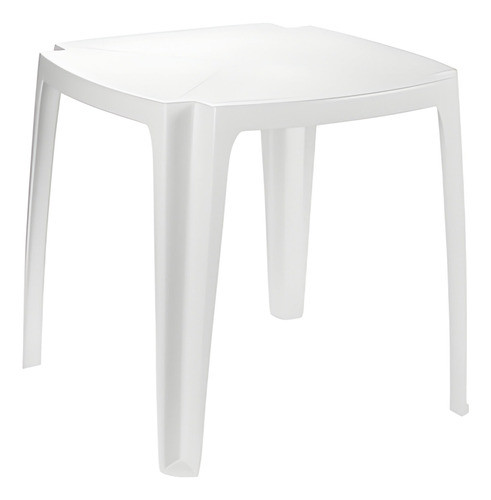 Mesa Cuadrada 70x70cm Apilable En Polipropileno Hasta 30 Kg 0