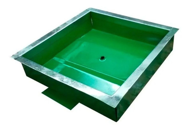 Tapa Camara Septica 50x50 Chapa Acero Inoxidable Verde P 0