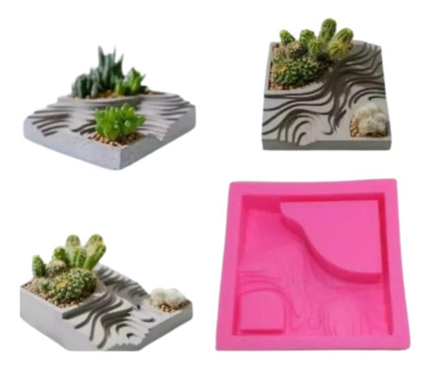 Molde De Silicona Especial Para Plantas-cactus 0