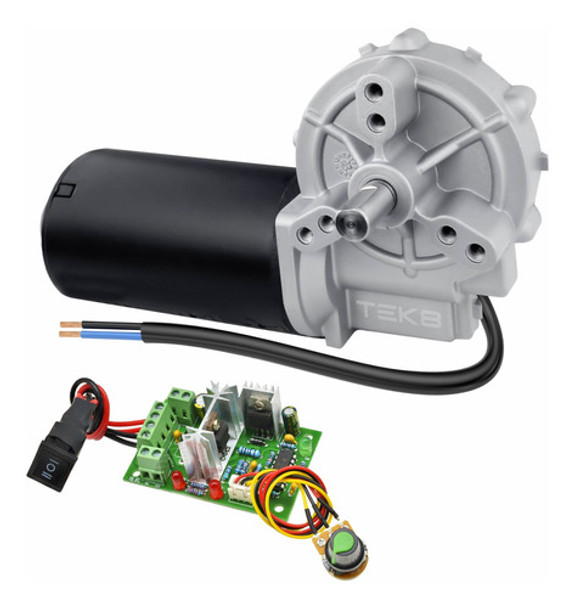 Motor Redutor 12v Dc 15 Rpm Alto Torque + Controlador Pwm 0