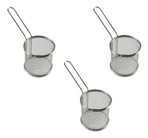 Kit 3 Cesta Para Servir Porções Batata Frita Frango Petisco 0 Kit 3 Cesta Para Servir Porções Batata Frita Frango Petisco 0