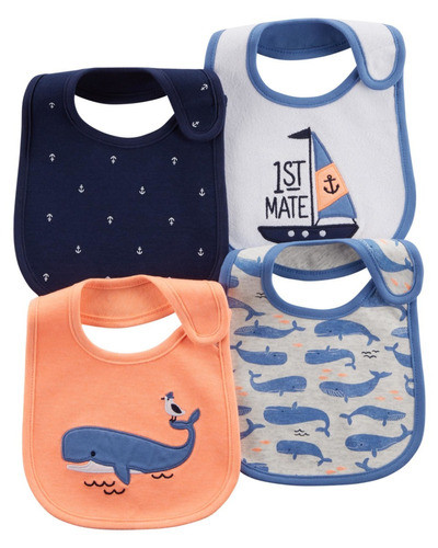 Babero Carter's Tricapa Azul 6-12 Meses. 0