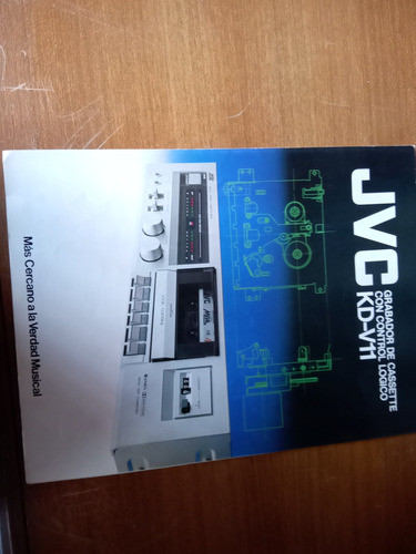 Manual Cassetera Jvc Kd-v11 0