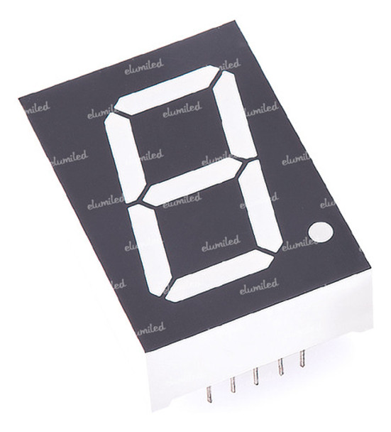 5 Displays 1.00 Anodo Comun Azul 22x33mm 0
