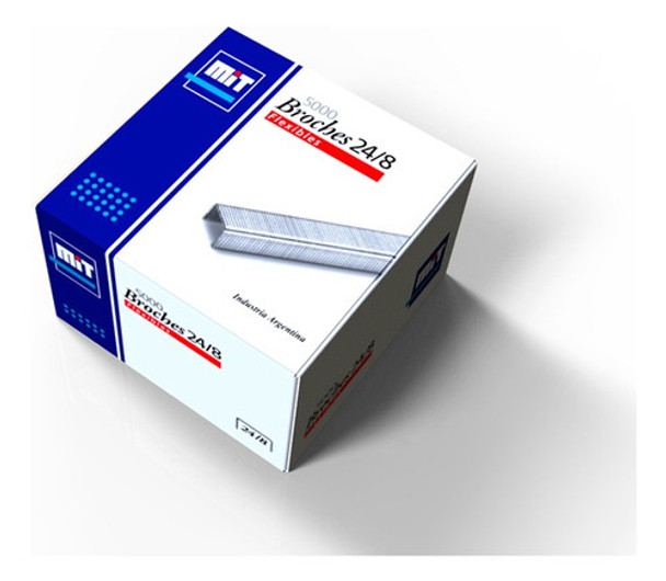 Broches Mit 24/8 Para Abrochadora (5 Cajas X5.000 Unidades) 0