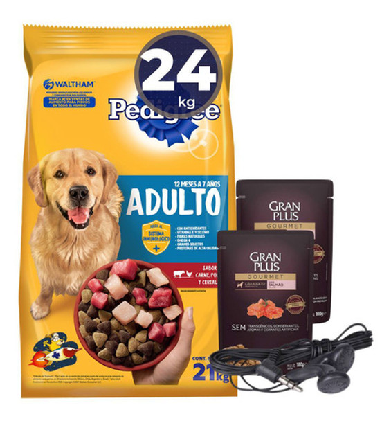 Racion Perros Pedigree Adulto 21 Kg + Regalo 0