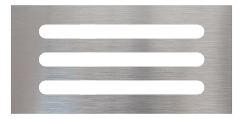 Reja Rejilla De Ventilación Acero Inoxidable 70x35 Mm 0