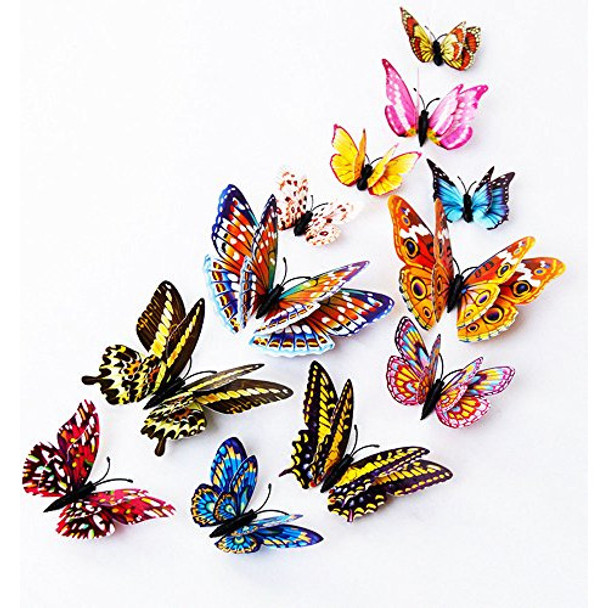 Dagou Decoración Pared Adhesivo Mariposa 3d (12u.) 0 Dagou Decoración Pared Adhesivo Mariposa 3d (12u.) 0