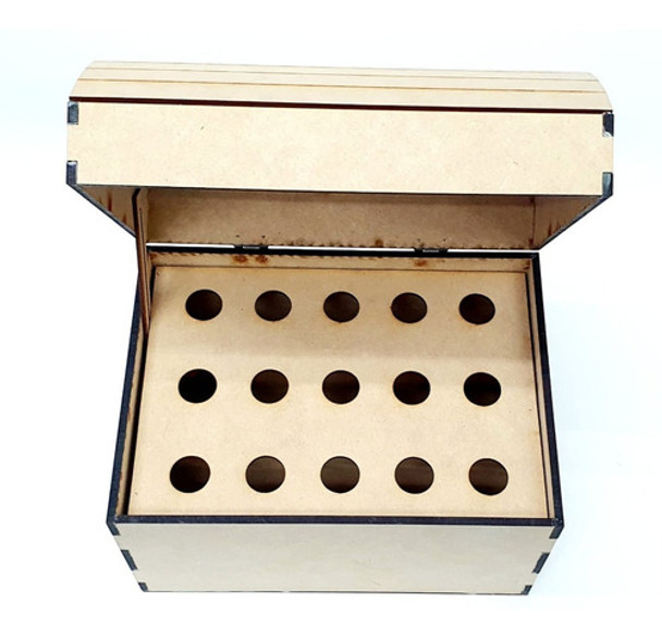 Cofre O Baul De Madera Fibrofacil - 1 Unidad - 30x25 Cm. 0