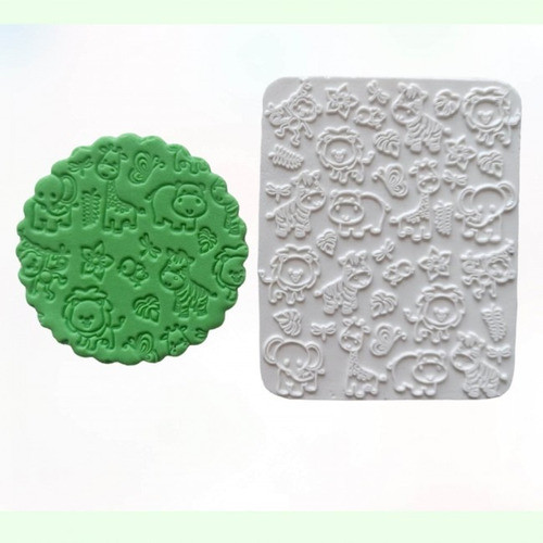 Molde De Silicone Textura Do Safari 0