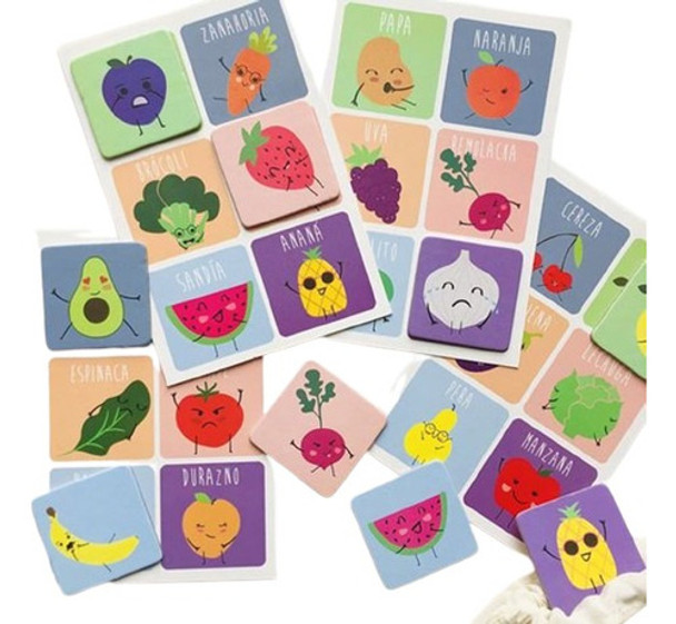 Lotería De Frutas Y Verduras 0