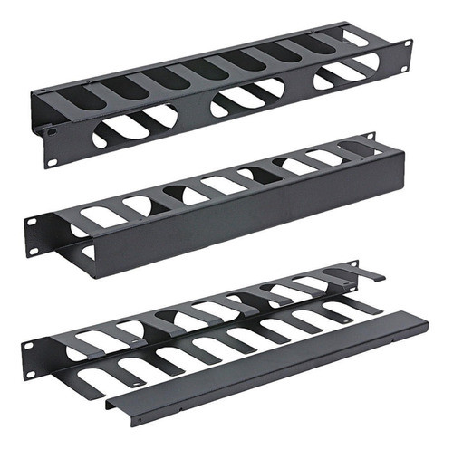 Guia De Cabos 1u 80mm Para Rack Preto 0