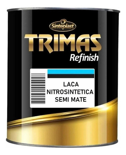 Laca Nitro Negro Satinado 4 Litros Sinteplast Muebles Auto 0