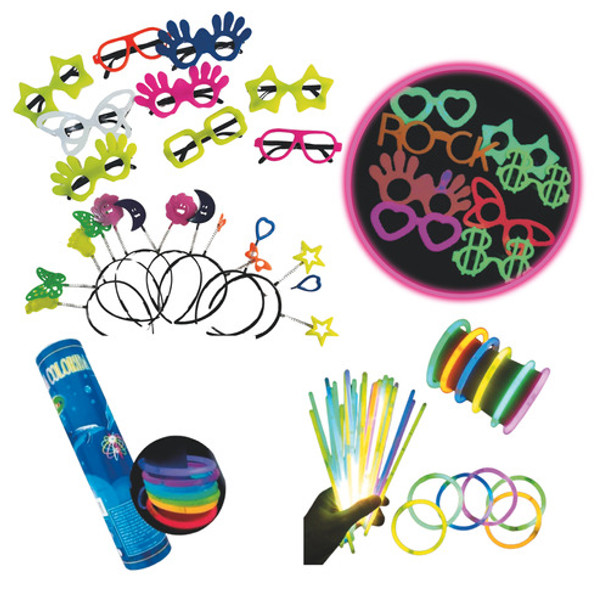 Kit Balada Festa 140 Pçs Óculos, Tiara E Pulseira Neon 0