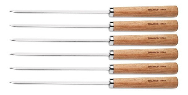 Set De 6 Pinchos Brochete Tramontina Acero 50 Cm Total 0 Set De 6 Pinchos Brochete Tramontina Acero 50 Cm Total 0