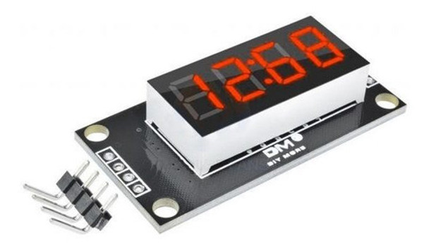 Led Display Diy Tm1637 4 Digitos 7 Segmentos Led 0.36p Rojo 0