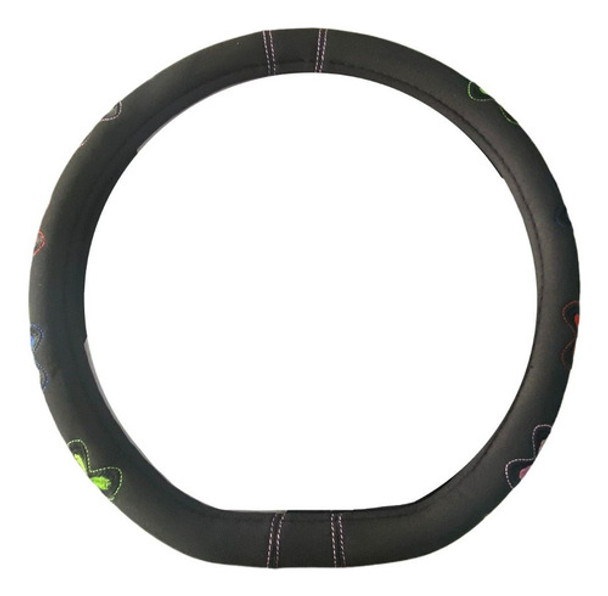 Cubre Volante Con Base Plana Negro Mariposas Imperdible!! 0 Cubre Volante Con Base Plana Negro Mariposas Imperdible!! 0