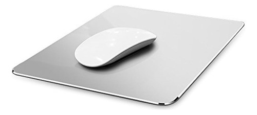 Alfombrilla De Mouse De Aluminio De Metal Plateado 0