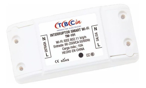 Interruptor Wifi Inteligente Domotica 10a Smart Life Tbcin 0