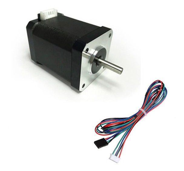 Motor Paso A Paso Nema 17 0.7nm 7.1kgcm Eje 5mm Router Cnc 0