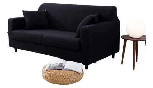 Funda Cubre Sofa Para Sillon 3 Cuerpos Negro 0
