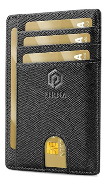 Cartera Delgada Para Hombre, Bloqueo Rfid, 0