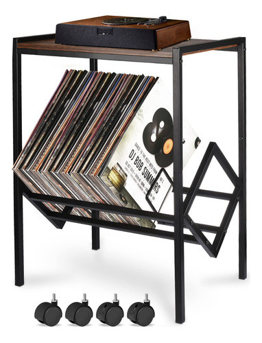 Dack Soporte Para Tocadiscos Con Almacenamiento De Hasta 80 0
