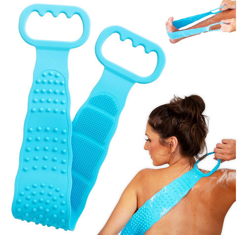 Cepillo Esponja De Ducha Para Espalda De Silicona, Calidad 0