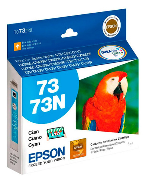 Cartucho Tinta Cian Original Para Impresora Epson C79 0