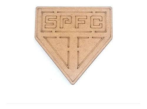 40 Aplique 8cm E Com Base Escudo Em Mdf 0