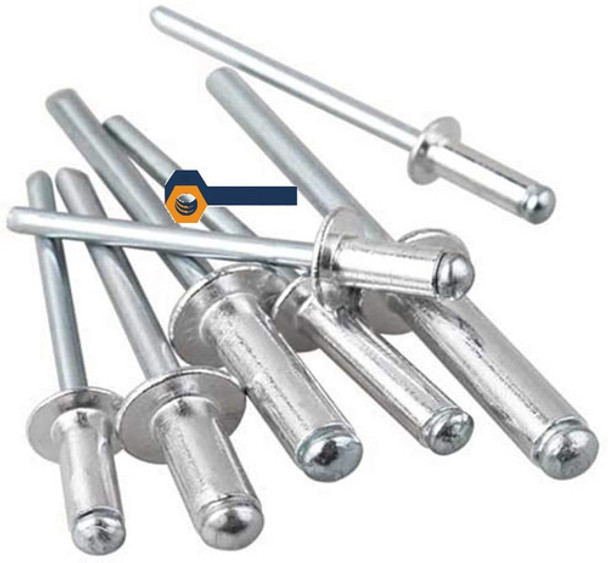 Remache Pop Rapidos Aluminio 3.5x12 Caja X1000 Un Ribot Rp 0
