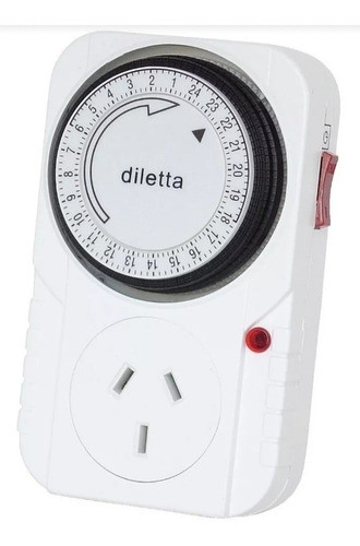 Timer Mecanico Analogico Programable Enchufable Diletta 0