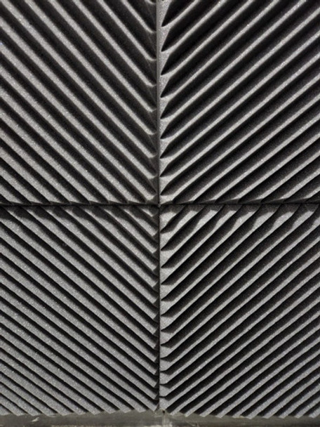 Espuma Acústica Stripe  Kit C/20 Placas 50cm X 50cm X 2cm 0