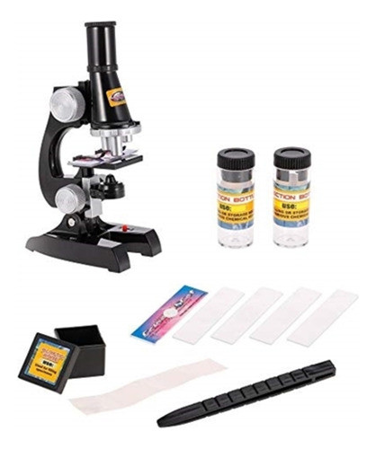Microscopio Laboratorio C/ Ampliação Ate 450x Kit De Escolar 0