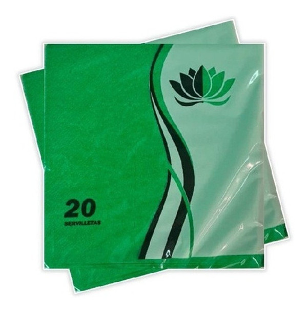 Servilleta Verde 32x32cm X 20u 0 Servilleta Verde 32x32cm X 20u 0