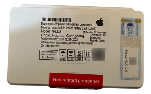 Bateria Compatible Con Apple iPhone 7 Plus Original 0