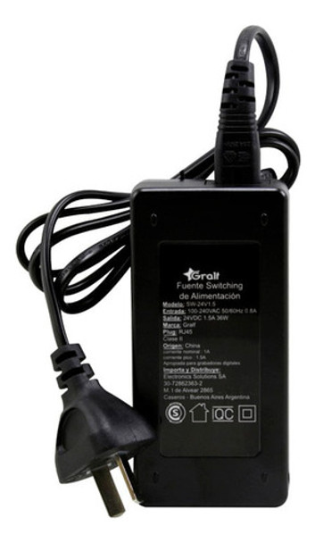 Fuente Switching Poe 24v 1.5a Lan Ethernet 0