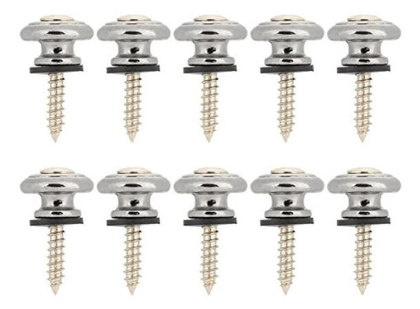 Tbest 10 Piezas Mushrooms Head Guitar Strap Botones Correa L 0