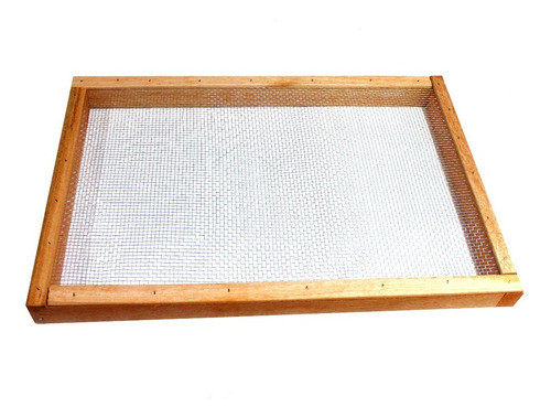 Peneira Retangular Madeira/aço P/café 60x40cm Abertura 5mm 0