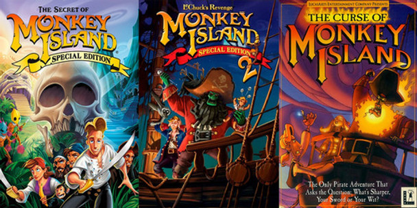Monkey Island 1 + Monkey Island 2 + Monkey Island 3 0