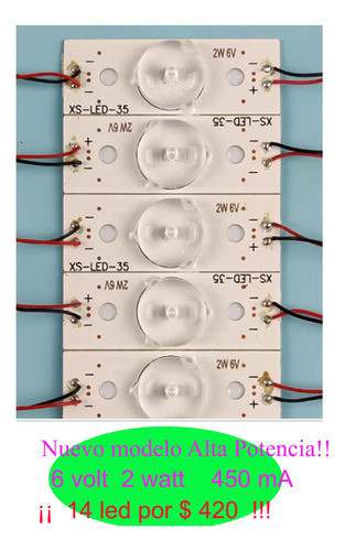 Led Backlight Universal Con Difusor 6 Volt Aluminio Nuevo!! 0