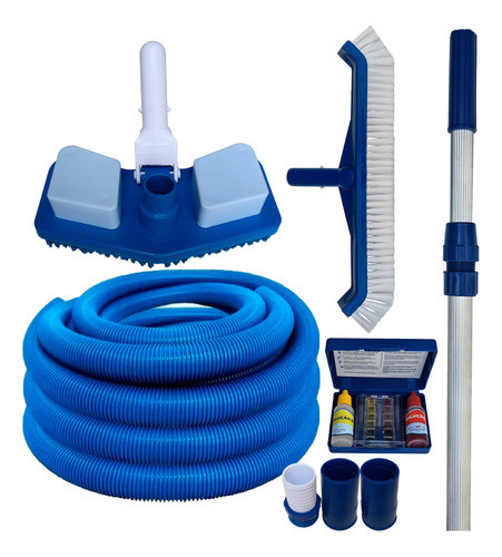 Kit Limpeza Pooltec Com Aspirador Compact 7 Mangueira Metros 0